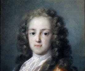 Rosalba Giovanna Carriera (1675-1757), Portrait de Louis XV, dauphin. 1720-1721, dessin (pastel sur papier), 50,5 × 38,5 cm. Allemagne, Dresde, Staatliche Kunstsammlungen, Gemäldegalerie Alte Meister