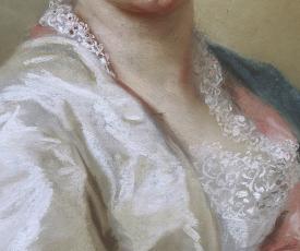 Rosalba Giovanna Carriera (1675-1757), Autoportrait. 1709, dessin (pastel sur papier), 71 × 57 cm. Italie, Florence, galerie des Offices