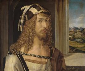 Albrecht Dürer (1471-1528), Autoportrait. 1498, peinture (huile sur toile). Musée du Prado