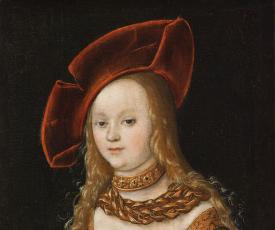 Lucas Cranach l’Ancien (1472-1553), Portrait de jeune fille. XVIe siècle, peinture (huile sur bois), 31 × 26 cm. Toulouse, Fondation Bemberg (1016)
