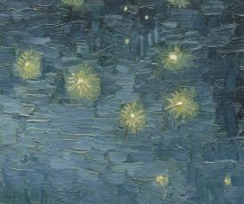 La Nuit étoilée – Vincent Van Gogh – Musée d’Orsay – Huile sur toile - détail 2