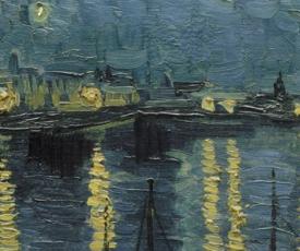 La Nuit étoilée – Vincent Van Gogh – Musée d’Orsay – Huile sur toile - détail 3