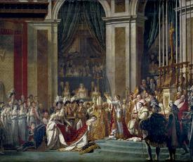 Sacre de l'empereur Napoléon et couronnement de l'impératrice Joséphine à Notre- Dame, le 2 décembre 1804 