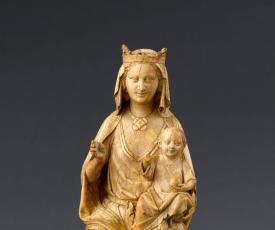 Vierge à l'Enfant trônant - Art gothique - ivoire - musée de Cluny