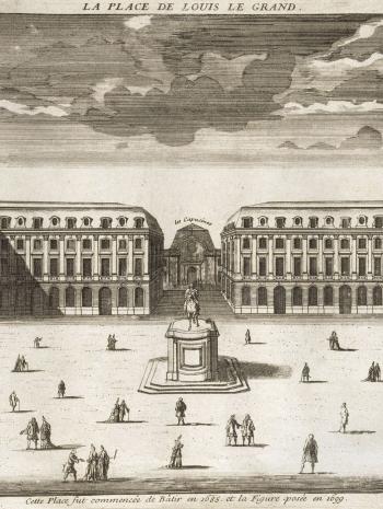 Place Louis Le Grand à Paris vers 1705