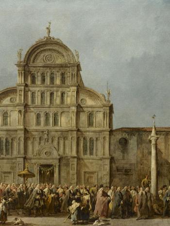 La Procession du doge de Venise à l'église de San Zaccaria - Francesco Guardi