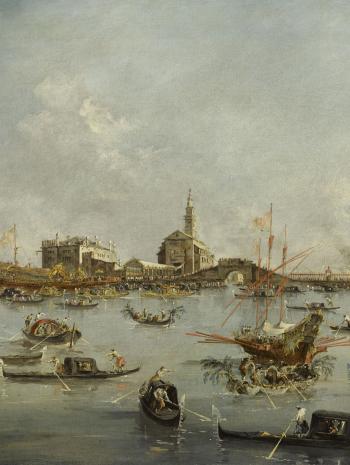 Le Doge sur le "Bucentaure", à San Niccolò - Francesco Guardi