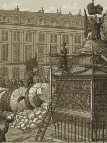 La colonne Vendôme détruite