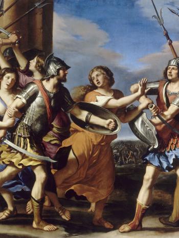 Sabine entre un Sabin et Romulus