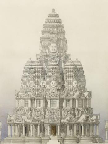 visages sur une architecture