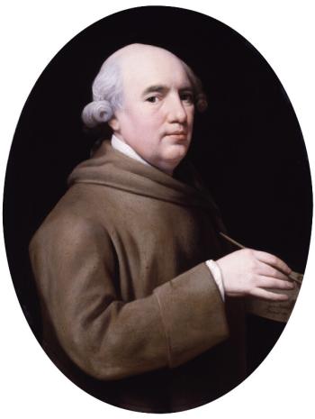 autoportrait de George Stubbs en buste