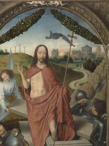 homme sortant d'un tombeau