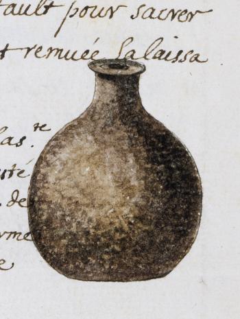dessin de la sainte-ampoule
