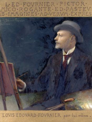 un peintre au chevalet