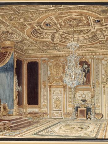 Salle du trône au palais de Fontainebleau
