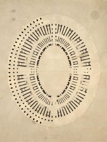 relevé de l'arène du Colisée
