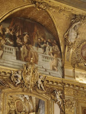 voussure avec une peinture