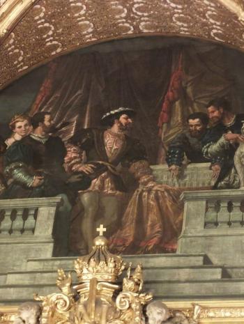Présentation à François Ier du projet primitif du Louvre