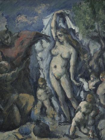 femme nue, diable et homme tentée