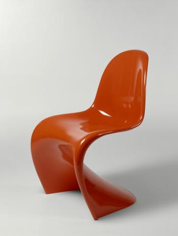 Panton chair, chaise rouge