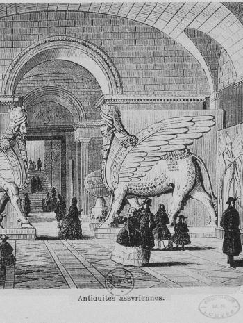 Les antiquités assyriennes dans la moitié nord de l'aile de la Colonnade