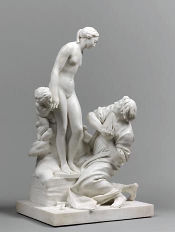 Pygmalion au pied d’une statue qui s’anime