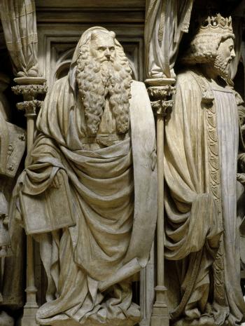 Puits de Moïse, Détail de Moïse, Claus Sluter (1350-1406) et Jean Malouel (vers 1370/75-1415)