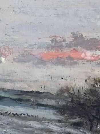 La Neige - Daubigny