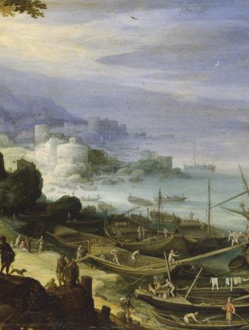 Paysage portuaire dans le Sud, Paul Bril (1554-1626)