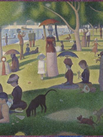 Georges Seurat (1859-1891), Un dimanche à la Grande Jatte – 1884 (A Sunday on La Grande Jatte – 1884). 1884-1886, peinture (huile sur toile), 207,5 × 308,1 cm. États-Unis d’Amérique, Chicago, The Art Institute of Chicago (Helen Birch Bartlett Memorial Collection, 1926.224)