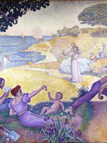 Paul Signac (1863-1935), Au temps d’harmonie (L’âge d’or n’est pas dans le passé, il est dans l’avenir). 1893-1895, peinture (huile sur toile), 300 × 400 cm. Montreuil, mairie