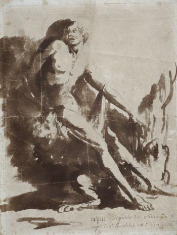 Milon de Crotone esquisse, Pierre Puget (1620-1694)