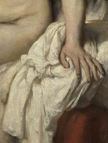 Bethsabée au bain Détail du linge blanc Rembrandt Harmenszoon van Rijn (1606-1669)