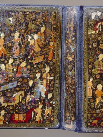 Fête champêtre donnée par un jeune prince, Iran, Paris, Bibliothèque nationale de France