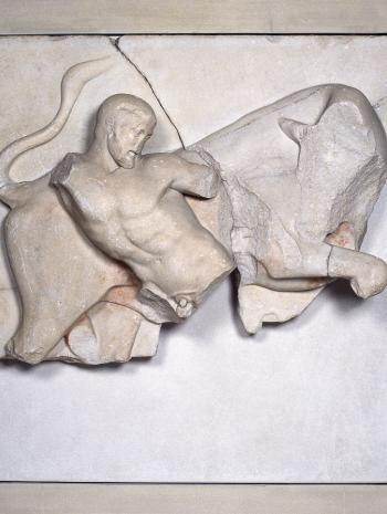Héraclès domptant le taureau de Crète Maître d’Olympie