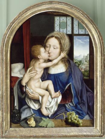 Quentin Metsys (1466-1530), Vierge à l’Enfant. 1529, huile sur bois, 68 × 51 cm. Paris, musée du Louvre (no inv. R.F. 1475)