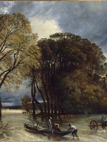 Paul Huet (1803-1869), L’Inondation de Saint-Cloud. Vers 1855, peinture (huile sur toile), 203 × 300 cm. Paris, musée du Louvre