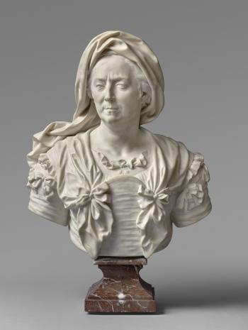 Antoine Coysevox (1640-1720), Marie Serre (morte après 1715). 1706, sculpture (marbre), 83,5 × 59 × 28 cm. Paris, musée du Louvre (L.P. 502)