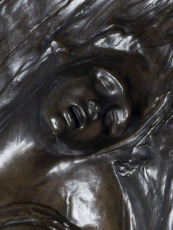 Auguste Préault (1809-1879), Ophélie. 1842, fondu en 1876, sculpture (bronze), 200 × 75 × 20 cm. Paris, musée d’Orsay