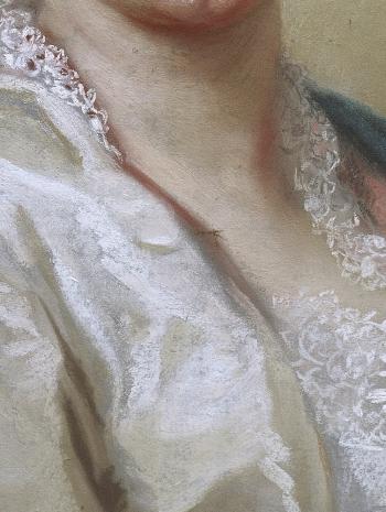 Rosalba Giovanna Carriera (1675-1757), Autoportrait. 1709, dessin (pastel sur papier), 71 × 57 cm. Italie, Florence, galerie des Offices