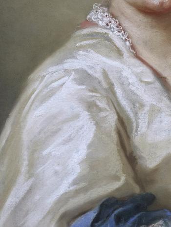 Rosalba Giovanna Carriera (1675-1757), Autoportrait. 1709, dessin (pastel sur papier), 71 × 57 cm. Italie, Florence, galerie des Offices