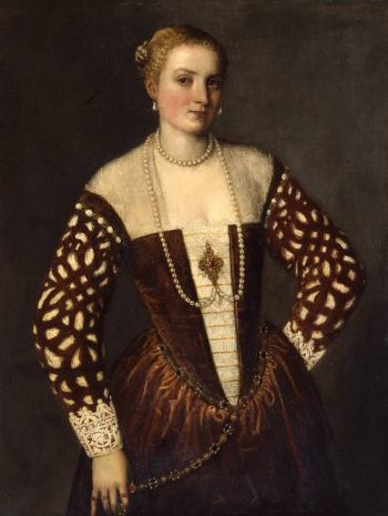 Paolo Caliari, dit Véronèse (1528-1588), Portrait de femme. Vers 1565, peinture (huile sur toile), 106 × 87 cm. Douai, musée de la Chartreuse, 751