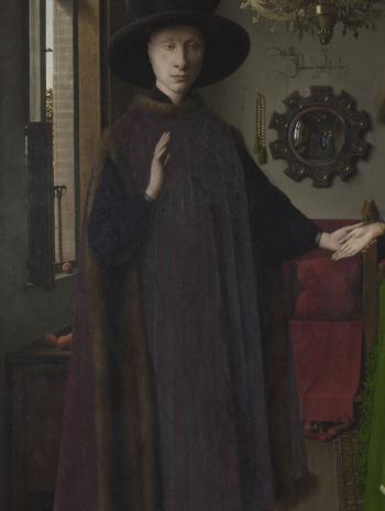 Les Epoux Arnolfini, détail – Jan Van Eyck – Huile sur bois - Londres, National Gallery 