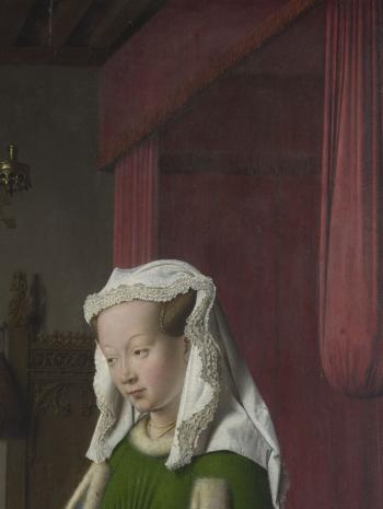 Les Epoux Arnolfini, détail – Jan Van Eyck – Huile sur bois - Londres, National Gallery