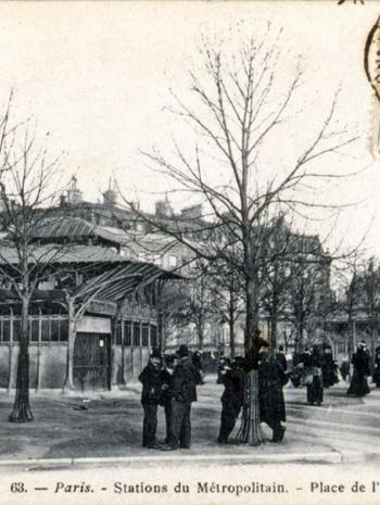 Station Guimard du métropolitain Etoile - carte postale - Ratp