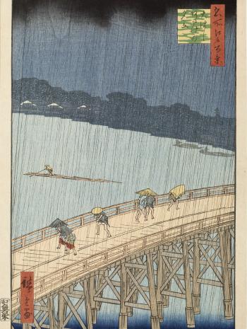 Averse soudaine sur Ohashi et Atake - Utagawa Hiroshige - musée Guimet