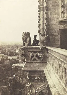 Charles Nègre, Le Stryge, épreuve sur papier salé à partir d'un négatif sur papier ciré, vers 1853