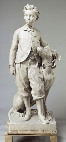 Le Prince impérial et son chien Néro