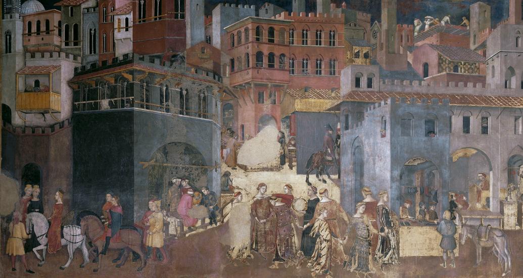 Allégorie Et Effets Du Bon Et Du Mauvais Gouvernement Allégorie du Bon Gouvernement par - œuvre d'art analysée en images