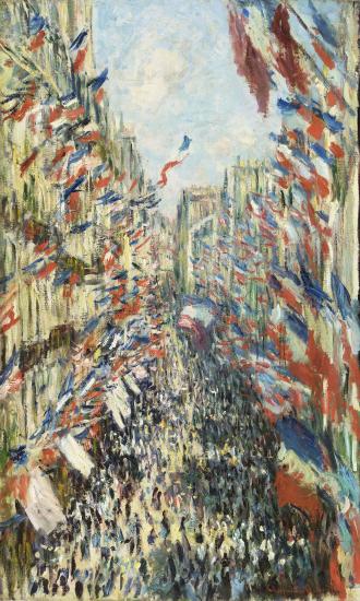 La Rue Montorgueil, à Paris. Fête du 30 juin 1878